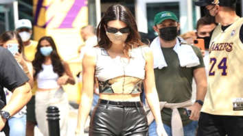 Kendall Jenner steps out with boyfriend Devin Booker in leather pants and crop top