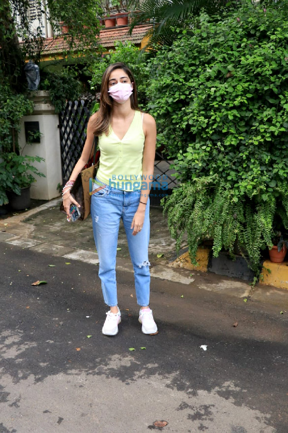 Photos: Ananya Panday spotted outside a salon in Bandra