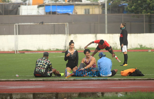 Photos: Tiger Shroff, Disha Patani, Ranbir Kapoor, Arjun Kapoor and others snapped during a football match practice