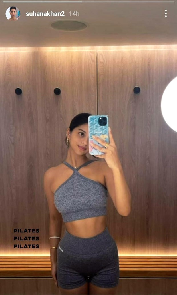 Suhana Khan gives workout inspiration, dons halter neck top and shorts