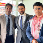 Aftab Shivdasani spotted at Lord's Cricket Ground for IND vs ENG cricket match, meets cricket contemporaries Sourav Ganguly and Kumar Sangakkara