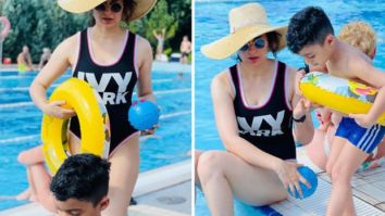 Kangana Ranaut enjoys a waterpark adventure with her nephew; shares pictures