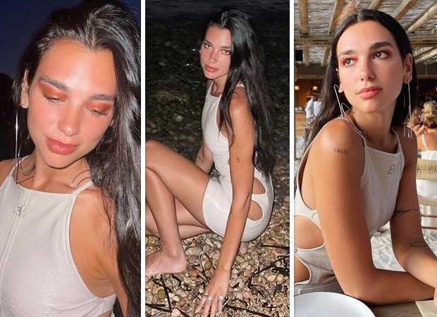 Dua Lipa serves bold look in white cut 
