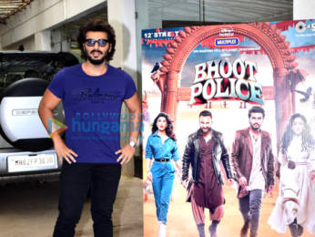 Photos: Celebs snapped at private trailer preview of Bhoot Police