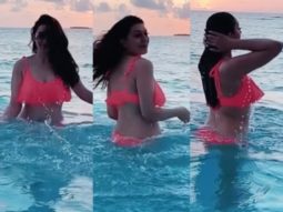 Hansika Motwani raises the temperature in a sexy bright ruffled bikini during her vacation in the Maldives