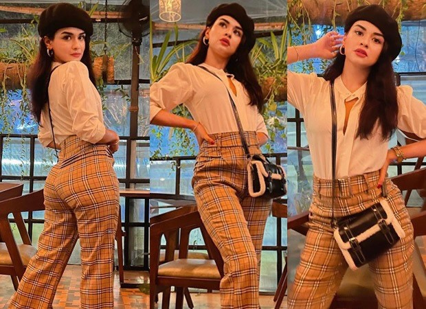 Avneet Kaur pairs a shirt with 