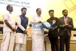 Photos: Rajinikanth, Manoj Bajpayee, Kangana Ranaut, Dhanush and others snapped in Delhi for National Awards 2021 ceremony