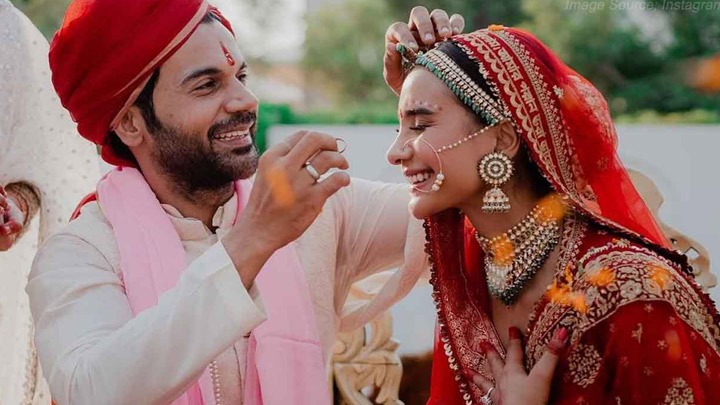 Cute moments from Rajkummar Rao and Patralekha’s wedding