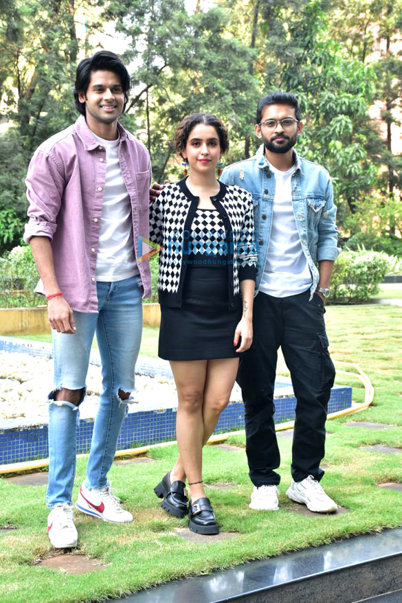 Photos: Abhimanyu Dassani and Sanya Malhotra snapped during Meenakshi Sundareshwar promotions