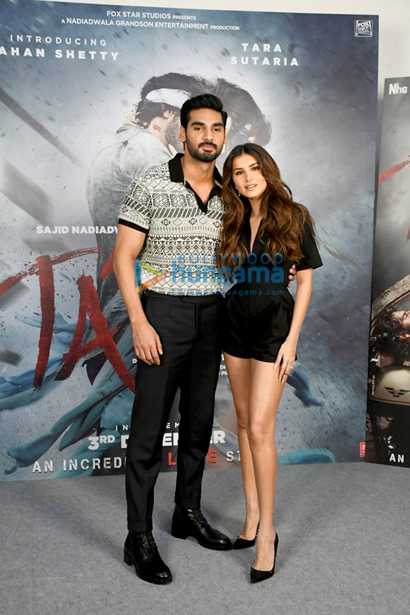 Photos: Ahan Shetty and Tara Sutaria snapped promoting their film Tadap Photos: Ahan Shetty and Tara Sutaria snapped promoting their film Tadap