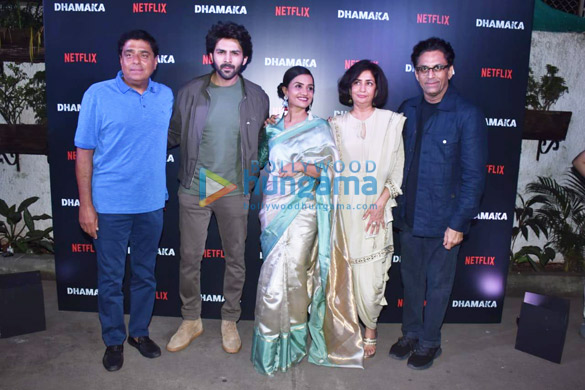 Photos: Celebs grace the screening of Dhamaka