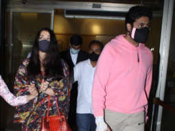 Snapped: Aishwarya Rai and Abhishek Bachchan at Mumbai Airport