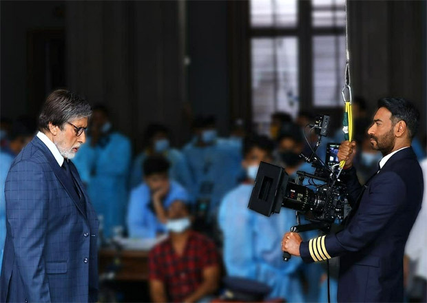 Ajay Devgn shares an honest photo with Amitabh Bachchan from Runway 34 sets