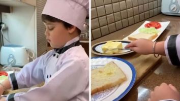 Karan Johar’s son Yash throws on a chef’s hat to make sandwiches in dad’s kitchen