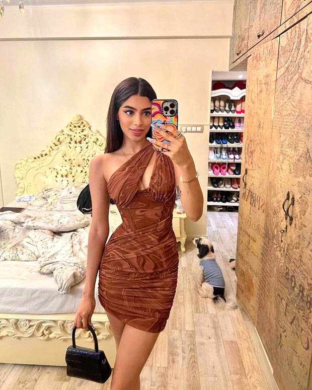 Khushi Kapoor dons bold one-shoulder plunging neckline bodycon dress in gorgeous selfie 