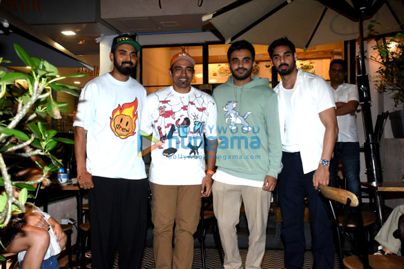 Photos: Ahan Shetty, KL Rahul and others spotted at a cafe in Bandra