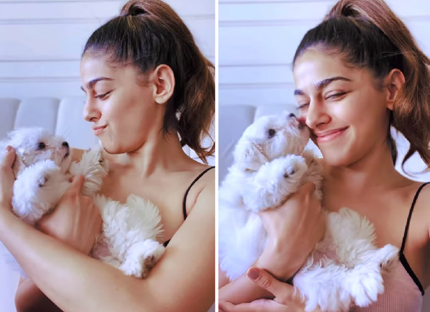 Alaya F introduces her new family member, a fluffy pup in a new video