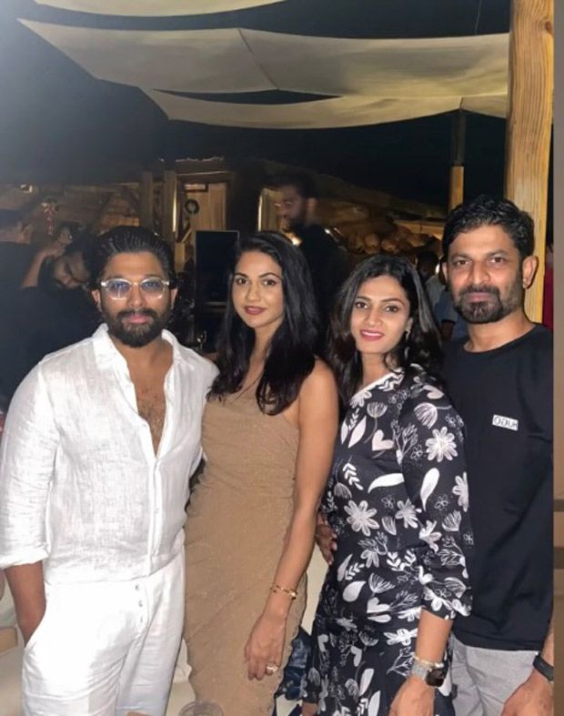 Allu Arjun enjoys his vacation Goa with Sneha Reddy and friends after Pushpa's success