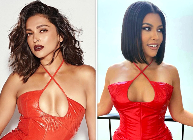 FASHION FACE-OFF Deepika Padukone or Kourtney Kardashian - Who wore cross neck bold red latest dress better