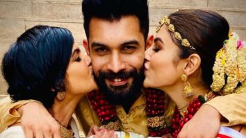 Mandira Bedi shares pictures with newlyweds Mouni Roy and Suraj Nambiar; introduces them as ‘Mr. and Mrs. Nambiar’
