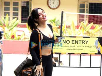 Photos: Neha Sharma and Karishma Tanna spotted at a gym in Bandra