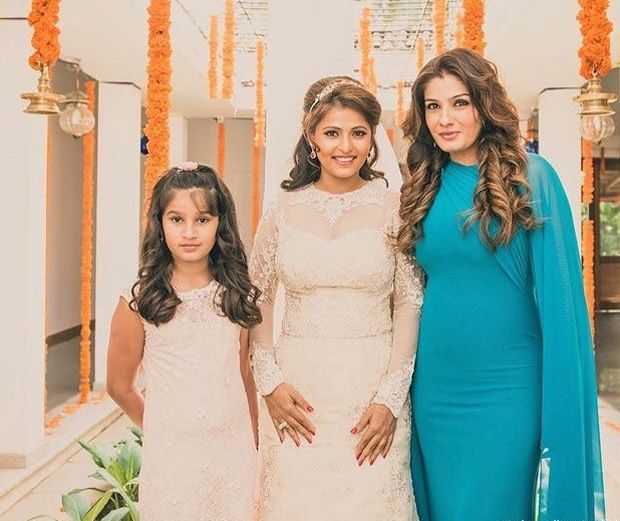 Raveena Tandon shares pictures from daughter Chaya Tandon’s church wedding, wishes her on her anniversary