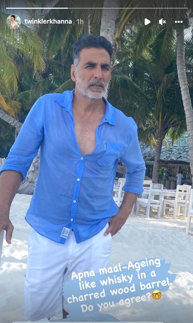 Twinkle Khanna shares photo of Akshay Kumar, says he's 'aging like whiskey'