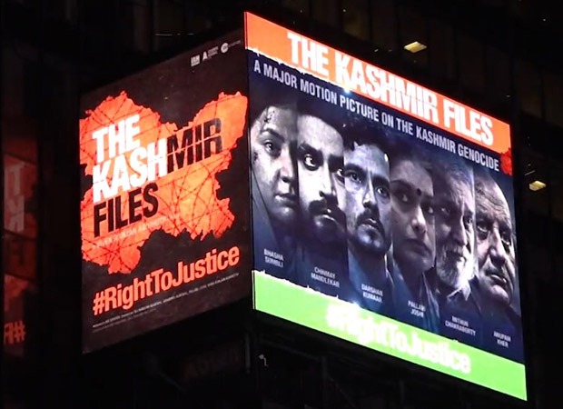 Vivek Ranjan Agnihotri's 'The Kashmir Files' dominates the 'Times Square' on India's Republic Day