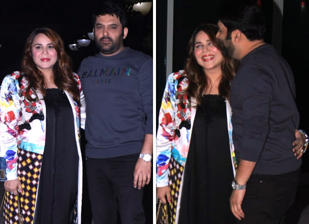 Kapil Sharma kisses wife Ginni Chatrath as he poses for the paparazzi at the screening of Deepika Padukone’s Gehraiyaan : Bollywood News – Bollywood Hungama