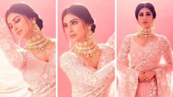 Mouni Roy steals the spotlight in elegant flowery pink saree for DID Lil’ Masters