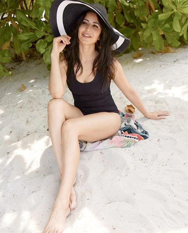 Katrina Kaif sets internet ablaze in sexy black monokini and a hat from her recent beach vacation with husband Vicky Kaushal
