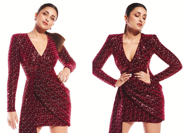 plunging neckline mini gown : Bollywood ...