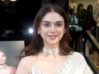 Photos: Aditi Rao Hydari snapped at the unveiling of Punit Balana's spring collection at a store in Bandra