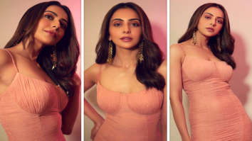 Rakul Preet Singh is a sight to behold in peach pink mini dress for Attack promotions