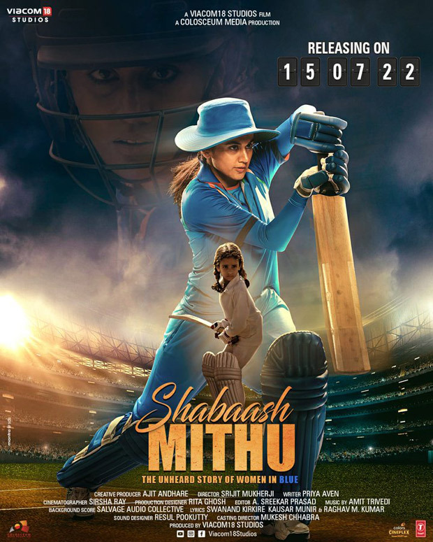 Taapsee Pannu starring Shabaash Mithu releases on the big screen on July 15, 2022