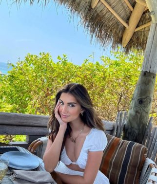 Tara Sutaria looks serene in plunging neckline crop top and skirt as she enjoys her tropical vacation with boyfriend Aadar Jain