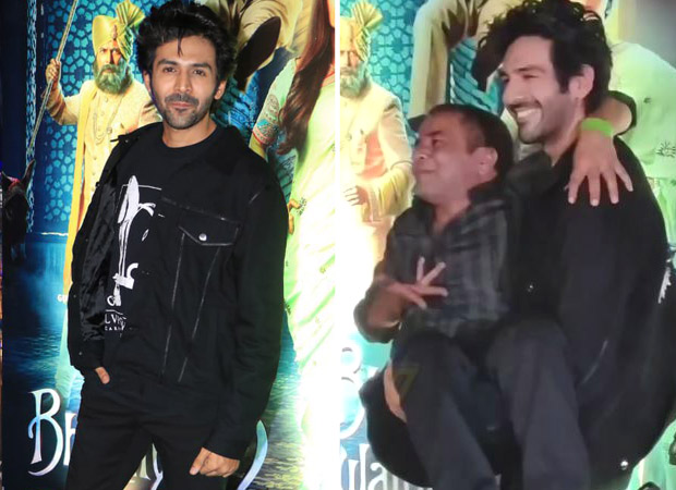 Kartik Aaryan picking up Rajpal Yadav at the Bhool Bhulaiyaa 2 success bash is what bro bonds are made of!