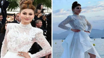 CANNES 2022: Urvashi Rautela steals the show in white flowy gown with spectacular trail at Elvis Premiere.