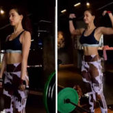 Disha Patani flaunts her abs as she does deadlifts; Tiger Shroff compliments her