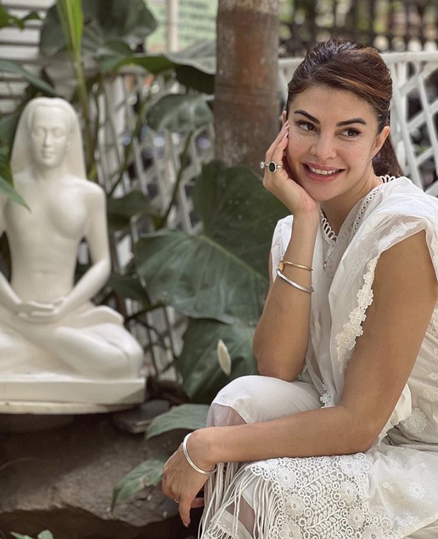 Jacqueline Fernandez explores a shade of her spirituality in a beautiful white attire