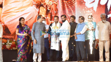 Photos: Salman Khan, Uddhav Thackeray, Aditya Thackeray and others snapped promoting the Marathi film Dharmaveer