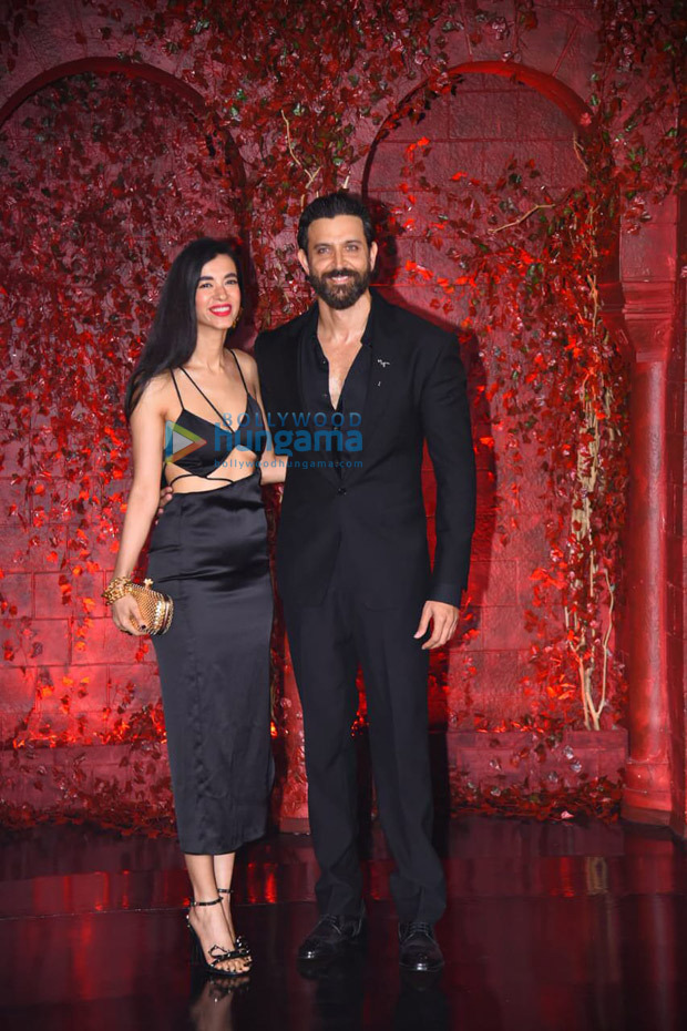 Hrithik Roshan and Saba Azad twin in black as they make red carpet debut as a couple at Karan Johar's 50th birthday bash 