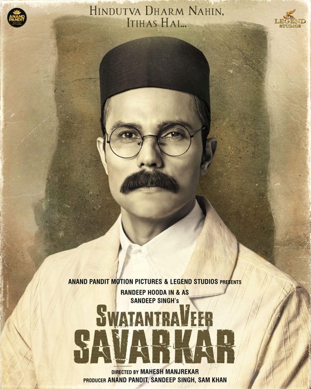 Randeep Hooda's first look as Swatantra Veer Savarkar launched on latter 139th birth anniversary