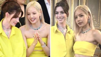 Anne Hathaway and BLACKPINK’s Lisa twin in yellow at Bulgari event