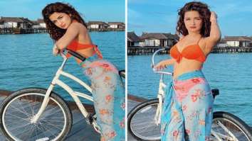Avneet Kaur turns up the heat in chic orange swimsuit while holidaying in Maldives