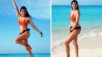 The Family Man actress Shreya Dhanwanthary strikes different poses in a bikini during her beach vacation