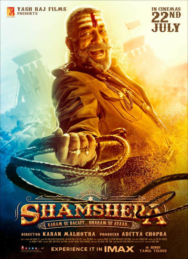 Shamshera First Look: Sanjay Dutt flaunts his evil smile in intriguing ...