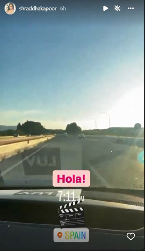 Shraddha Kapoor ha llegado a España para rodar Love Ranjan y comparte un vistazo de sus viajes