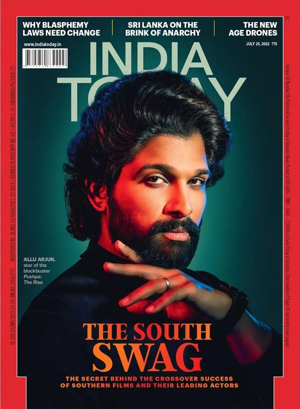 Allu Arjun on the cover of India Today