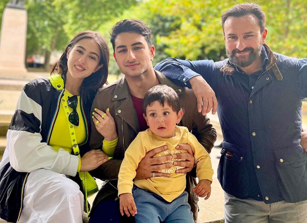 Sara Ali Khan shares a picture-perfect moment with the Pataudis featuring Saif Ali Khan, Ibrahim and Jeh in London, see photos 